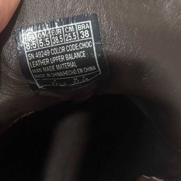 Skechers Metronome Leather Ankle Booties Chocolate Memory Foam Relaxed Fit 8.5 - Picture 6 of 6